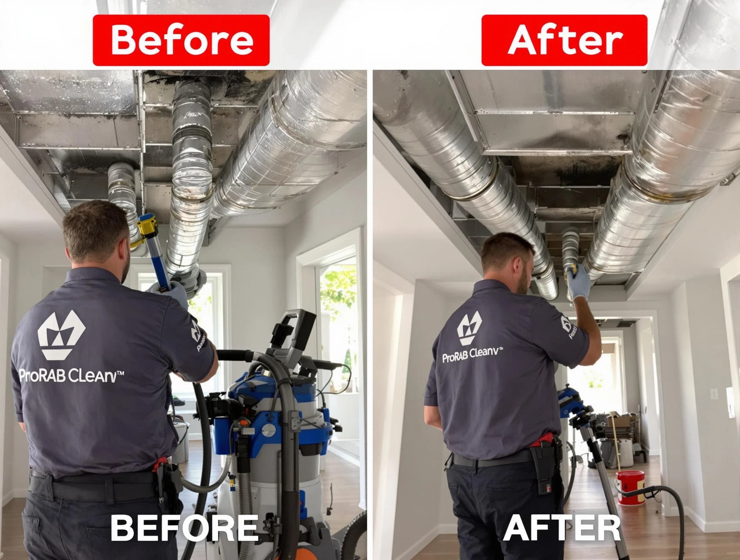 Chartiers Air Duct Cleaning expert performing thorough residential duct cleaning in a Chartiers home