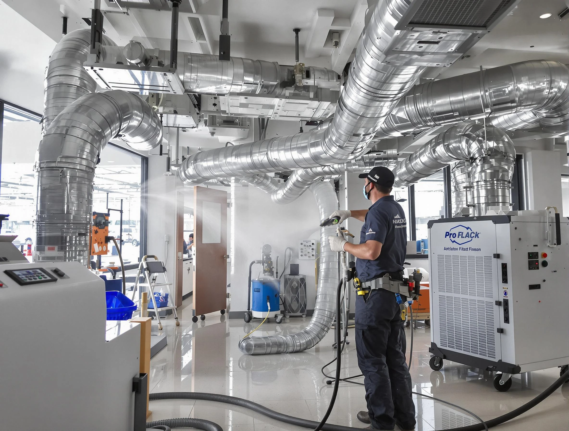 Negative Pressure Air Duct Cleaning in Chartiers