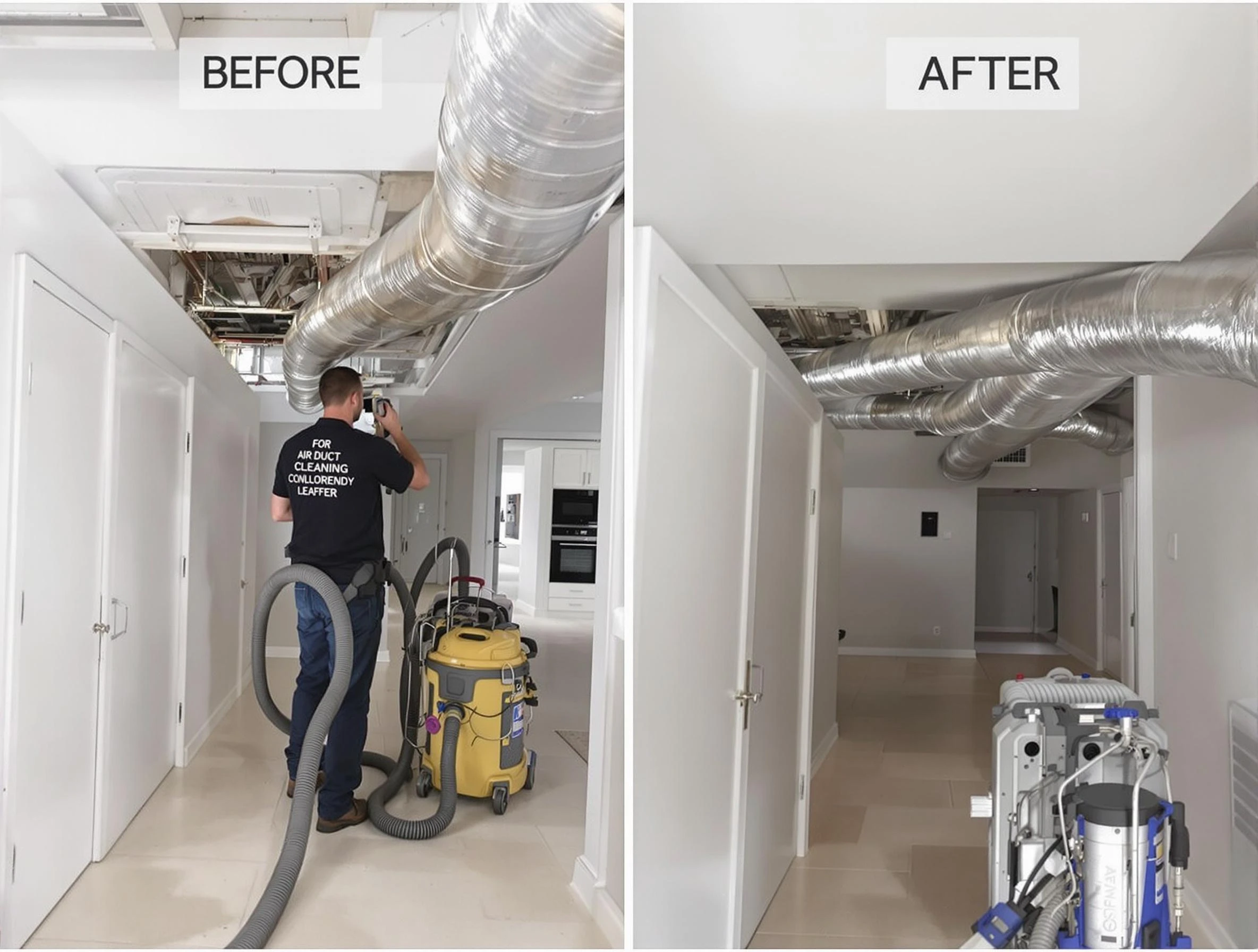 Chartiers Air Duct Cleaning professional performing thorough air duct cleaning in Chartiers