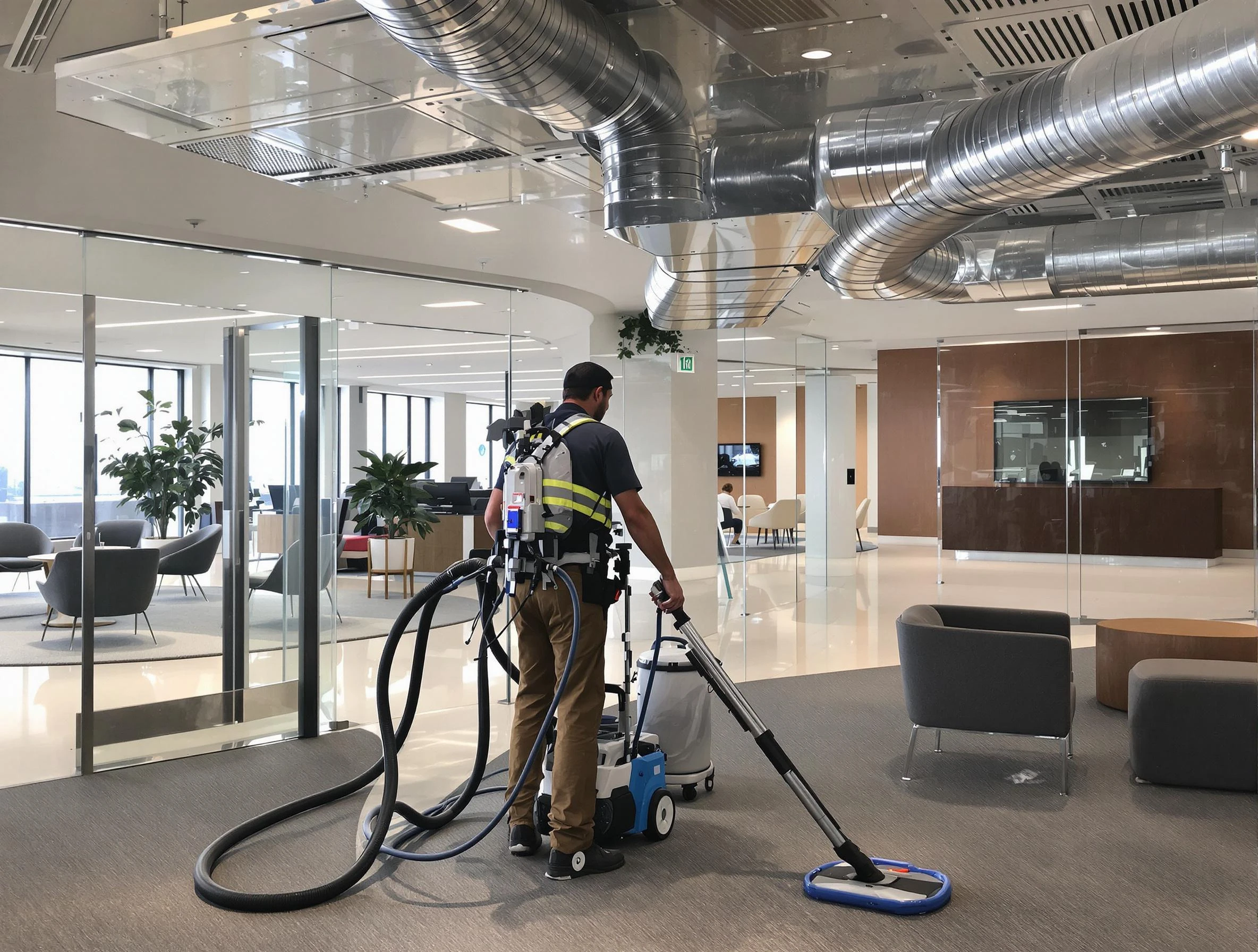 Commercial duct cleaning service by Chartiers Air Duct Cleaning in Chartiers