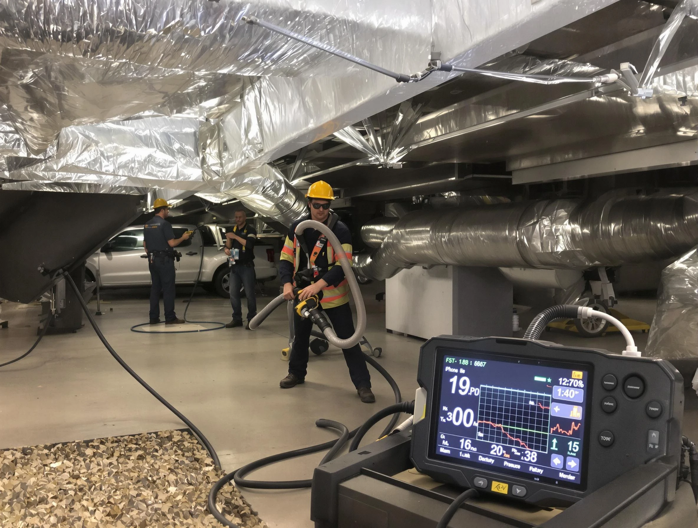 Professional negative pressure duct cleaning by Chartiers Air Duct Cleaning in Chartiers
