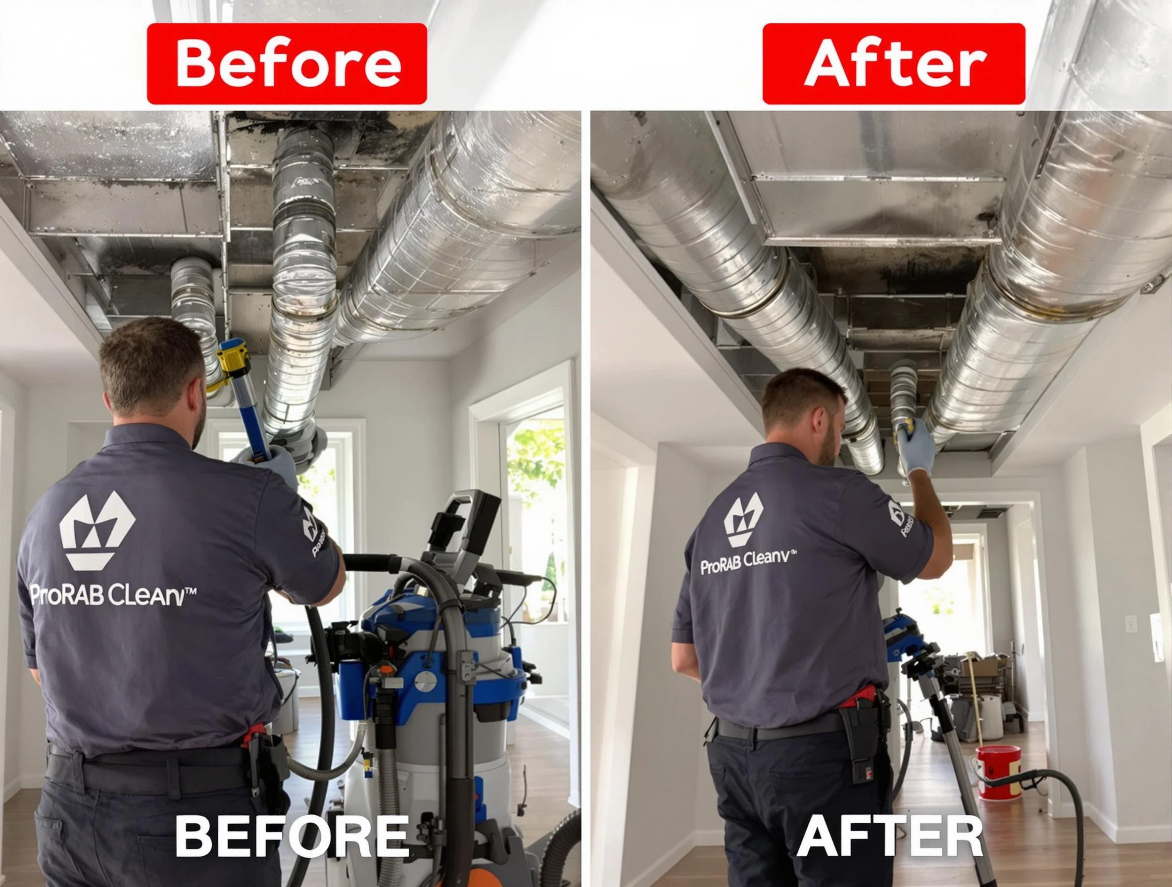 Chartiers Air Duct Cleaning expert performing thorough residential duct cleaning in a Chartiers home